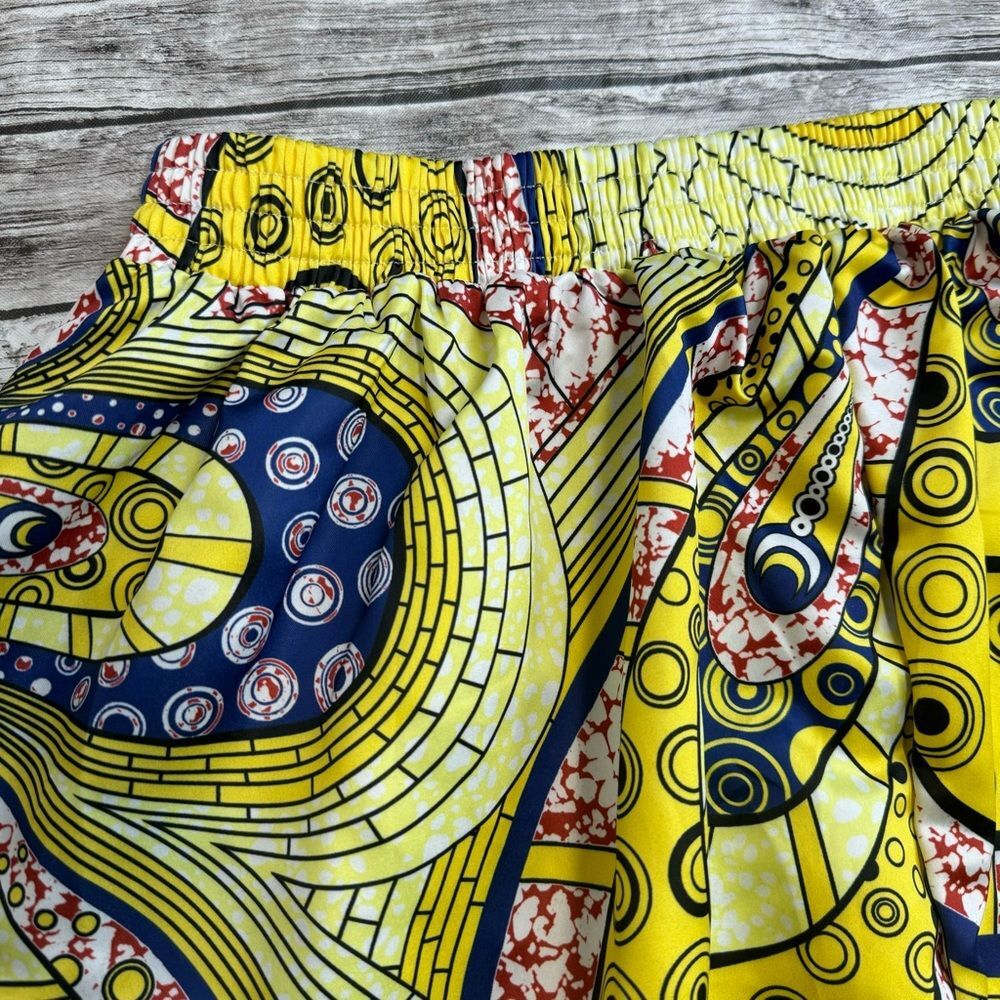 Women’s Plus Paisley Satin Midi Skirt Elastic Waist Pockets Size XXL - Picture 5 of 10